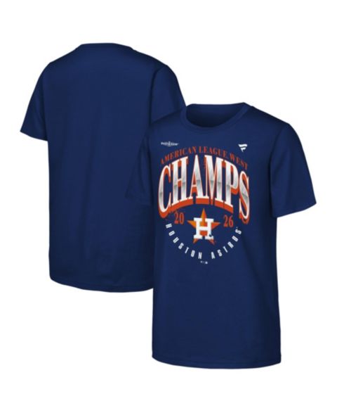Детская футболка Fanatics Navy Houston Astros 2026 AL West Division Champions Locker Room
