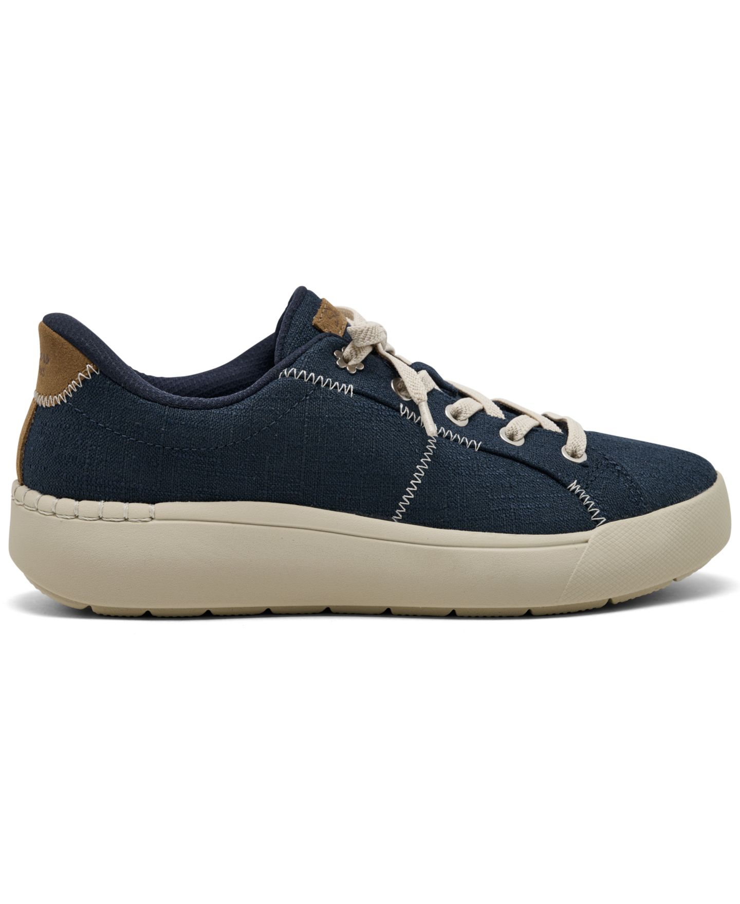 Женские кроссовки Skechers Geneva Slip-On Memory Foam Platform, цвет: Тёмно-синий — фото 2