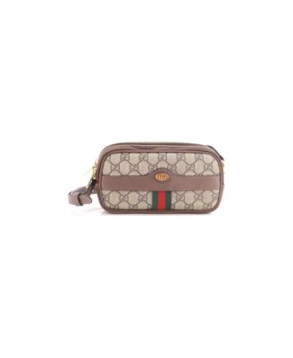 Mini Ophidia Triple Zip Crossbody Bag GG Coated Canvas