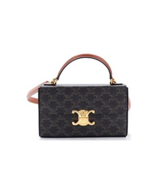 Triomphe Box Top Handle Bag Triomphe Coated Canvas
