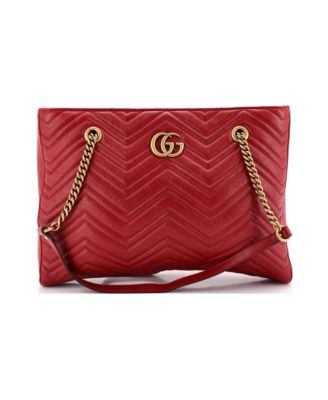 Medium GG Marmont Zip Tote Matelasse Leather