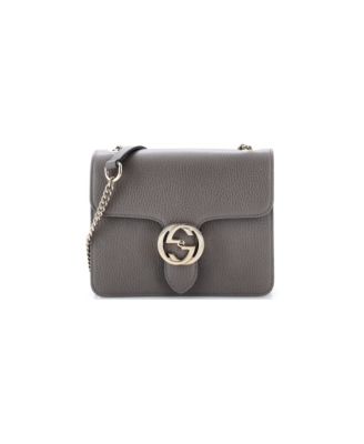 Small Interlocking Shoulder Bag Leather
