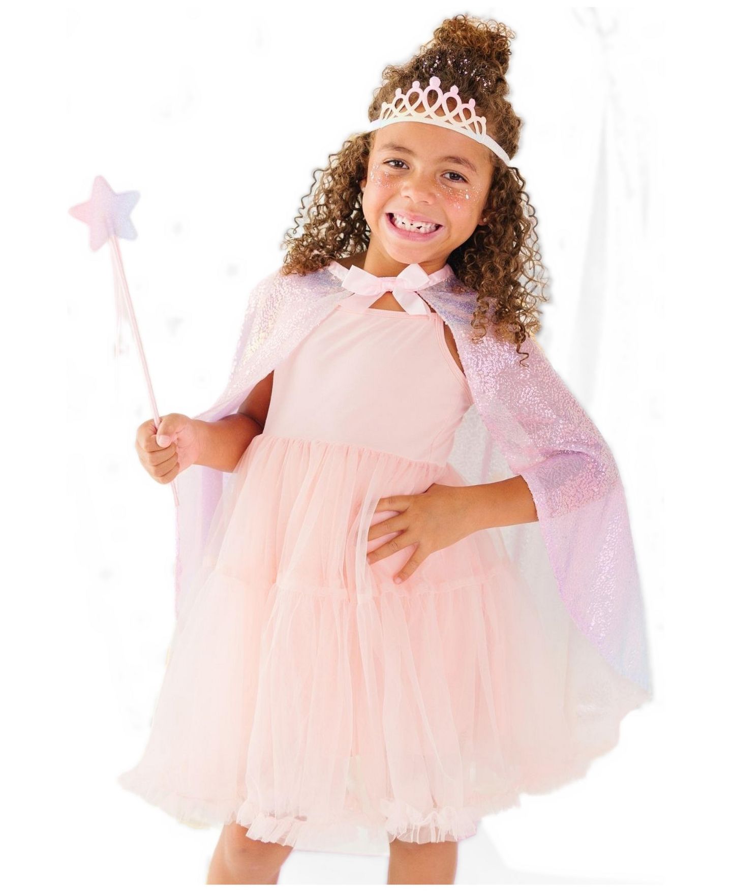 Комплекты Sweet Wink Rainbow Dream Cape, Wand and Tiara Headband, 3-Piece Set для девочек, цвет: Розовый — фото 2