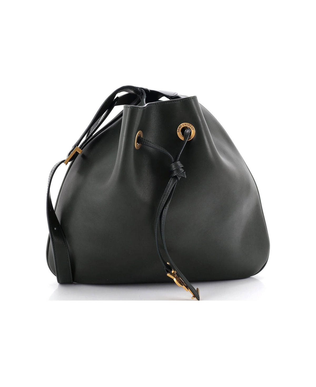 Pre-Owned Saint Laurent Medium Paris Vii Hobo Leather - Green