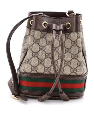 Mini Ophidia Bucket Bag GG Coated Canvas