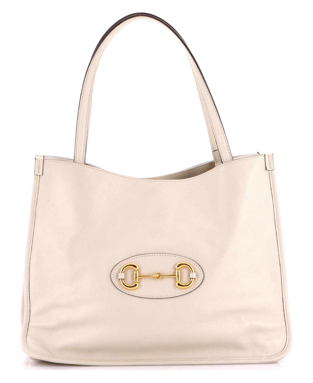 Pre-Owned Gucci Medium Horsebit 1955 Tote Leather - Natural