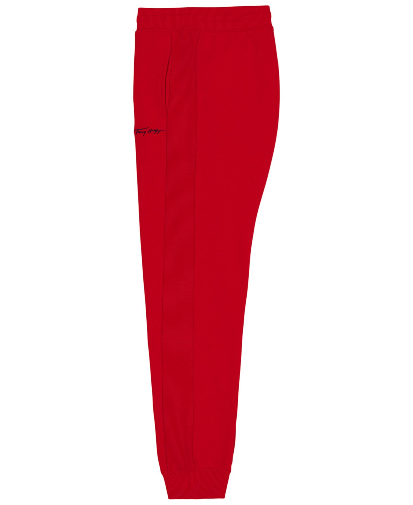 Брюки Tommy Hilfiger Tommy Signature Fleece Joggers для мальчиков, цвет: Красный — фото 4