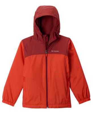 Boys' 8-12 Glennaker II Fleece-Lined Full-Zip Hooded Rain Jacket