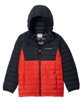 Boys' 8-18 Powder Lite II Quilted Colorblocked Full-Zip Hooded Jacket
