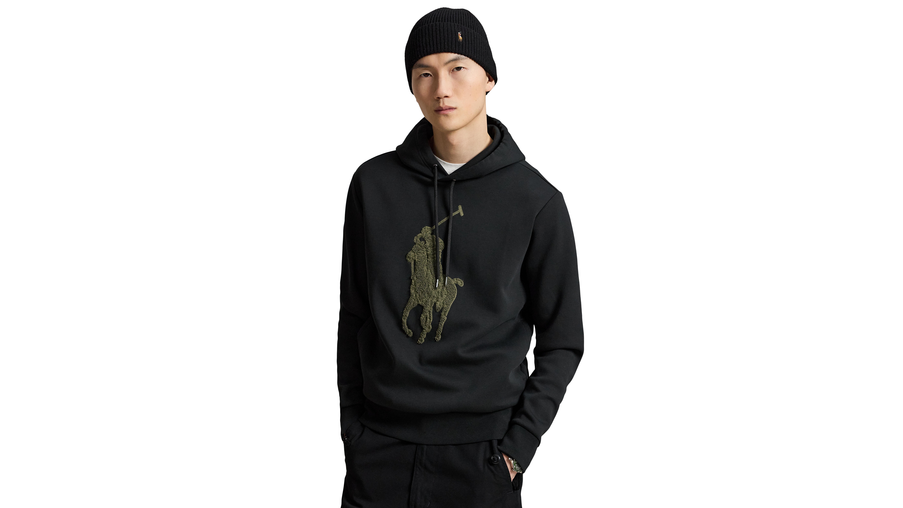 Polo Ralph Lauren Men's Big Pony Double-Knit Hoodie