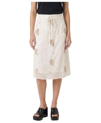 Women's High-Rise Sequin-Embellished Midi Skirt