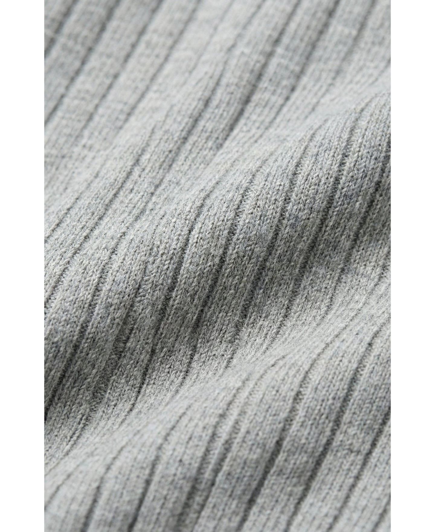 Женский топ Modenaire Ribbed Knit Off-Center Button-Front, цвет: Меланжевый серый — фото 10