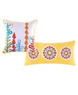 Topanga Embroidered 2-Piece Decorative Pillow Set