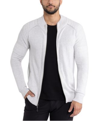 Men's Full-Zip Mock-Neck Cardigan