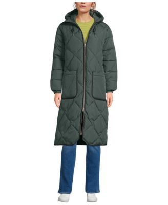 Women's FeatherFree Water-Resistant Diamond-Quilted Hooded Coat