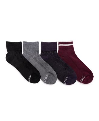 Women's Dream Step Arch Support Crew Socks, 4-Pair