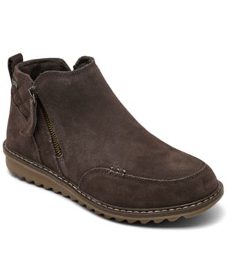 Women's Boundless Bliss Arch Fit Round Toe Suede Booties from Finish Line
