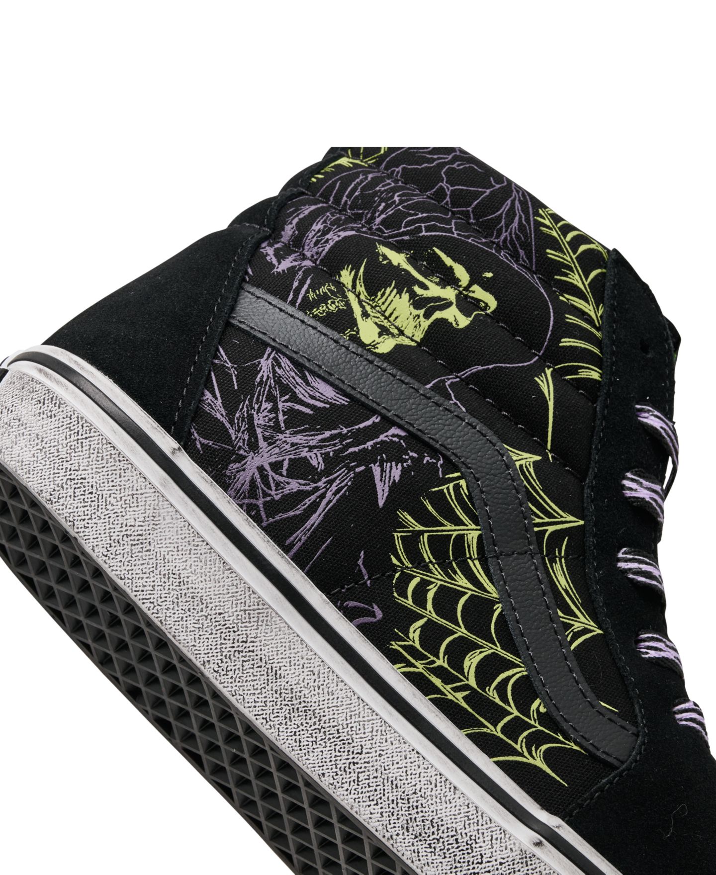 Мужские кроссовки Vans Sk8-Hi Halloween Casual, цвет: Чёрный / Зелёный — фото 7