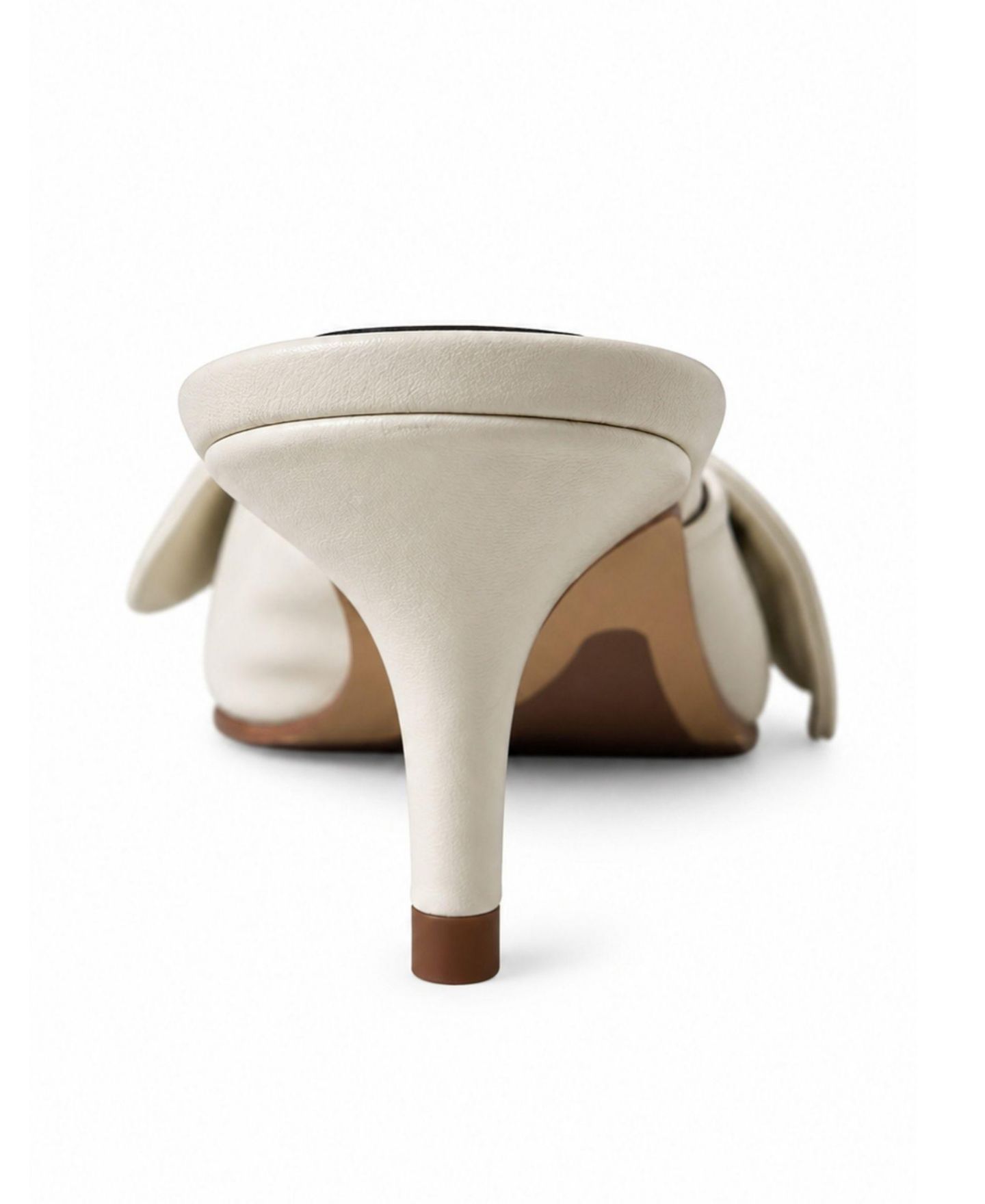 Женские сабо Bróg Brida Kitten-Heel Square-Toe, цвет: Латте кремовый — фото 3
