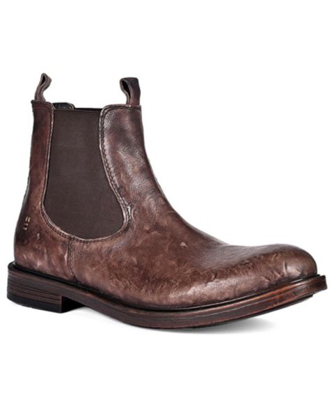 Мужские ботинки Roan Looting Chelsea Round Toe, цвет: Тёмный коричневый