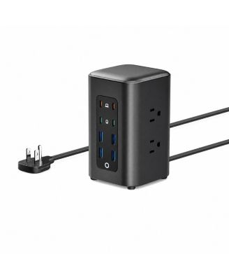 230W Fast-Charging Surge-Protector Power Station for Laptops, Phones & Tablets
