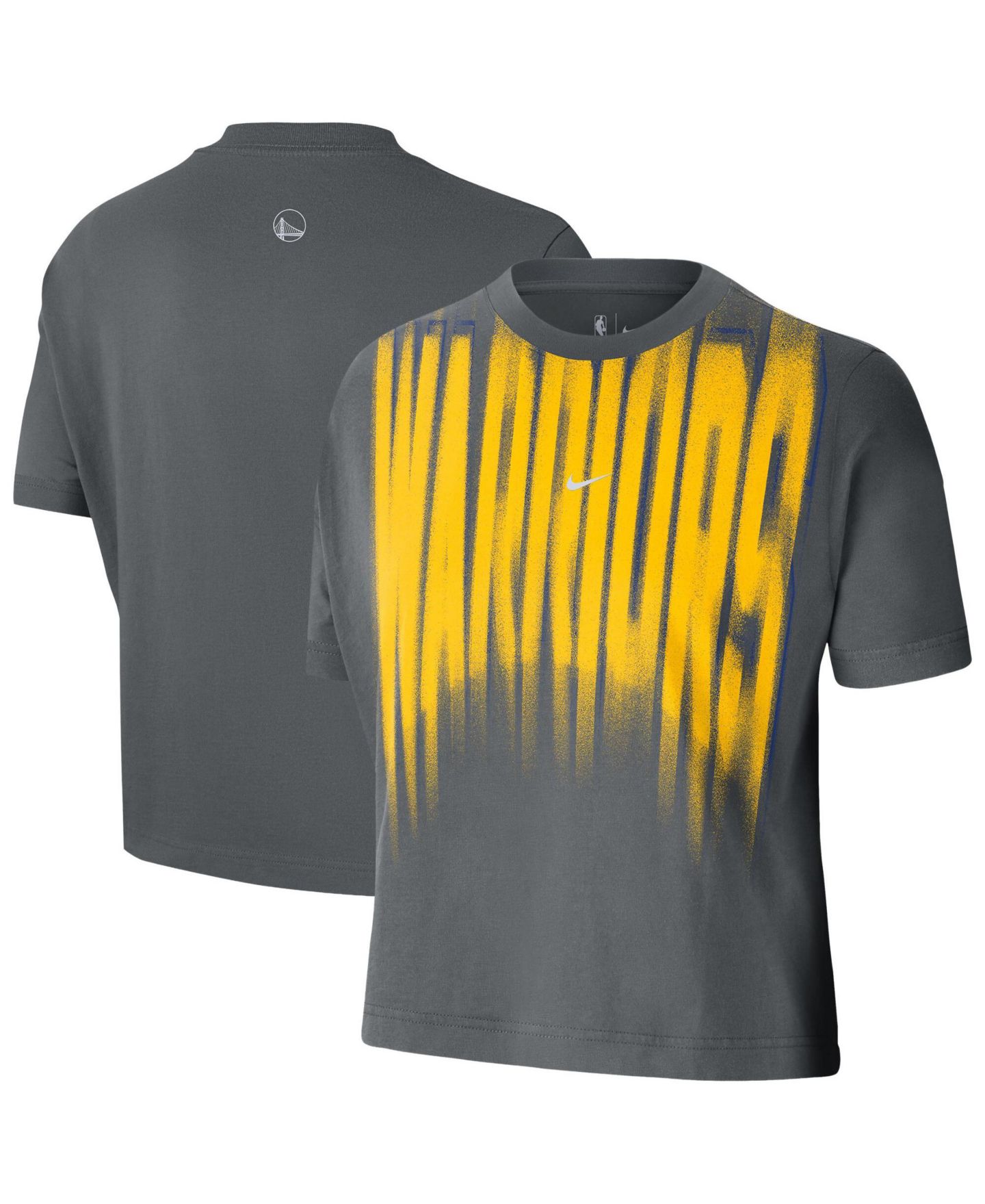 Женская футболка Nike Gray Golden State Warriors 2026 Game Theater Anthem — фото 1
