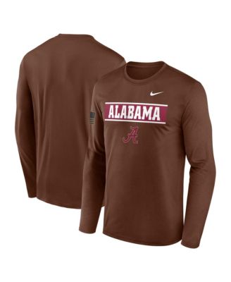 Men's Brown Alabama Crimson Tide 2026 Appreciation Dri-FIT Long-Sleeve T-Shirt