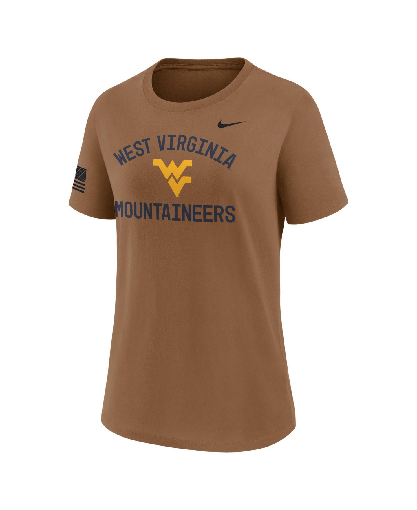 Женская футболка Nike Brown West Virginia Mountaineers 2026 Appreciation Dri-FIT — фото 3