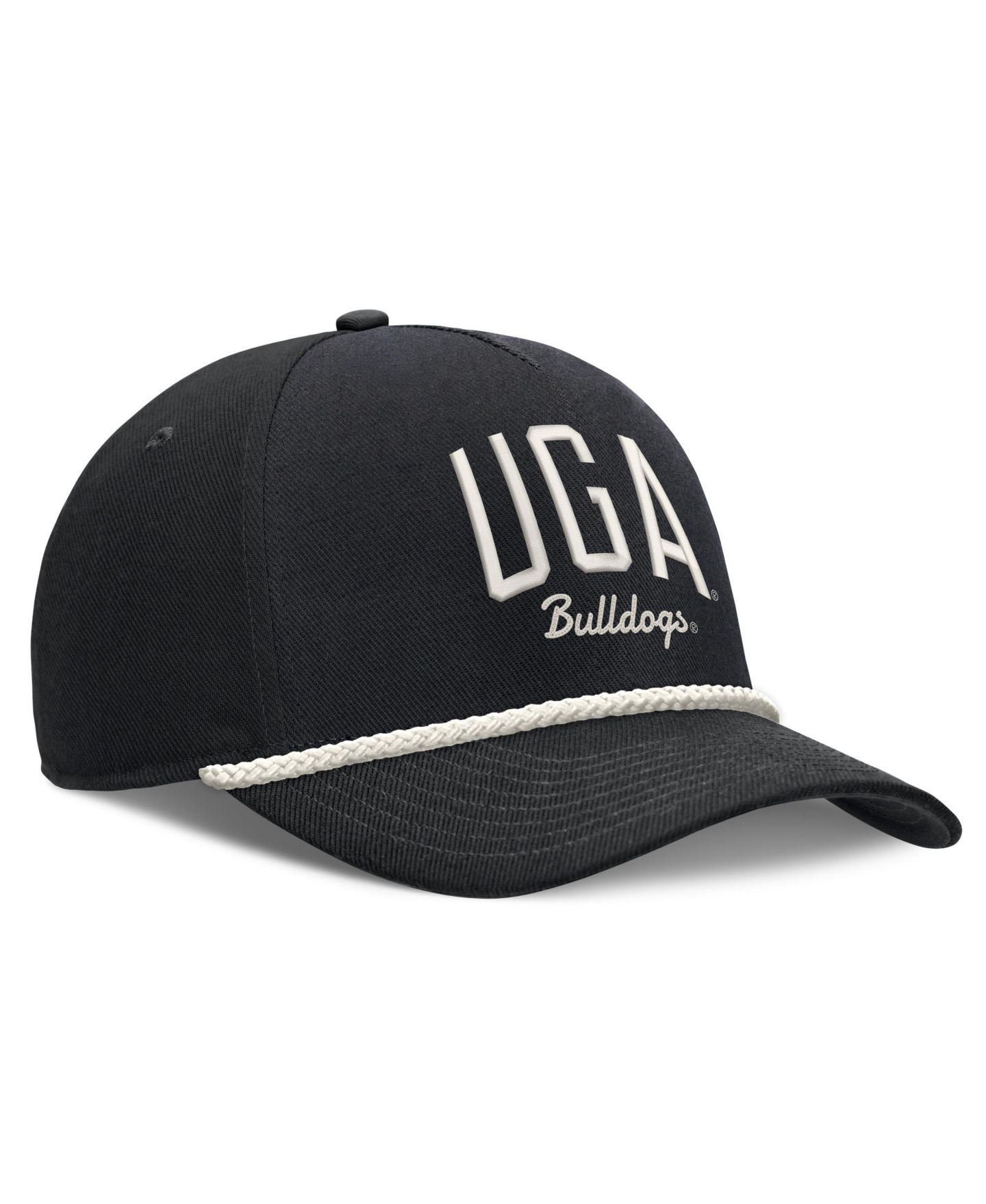 Кепка Nike Black Georgia Bulldogs Letter Rope Rise Adjustable Hat — фото 3