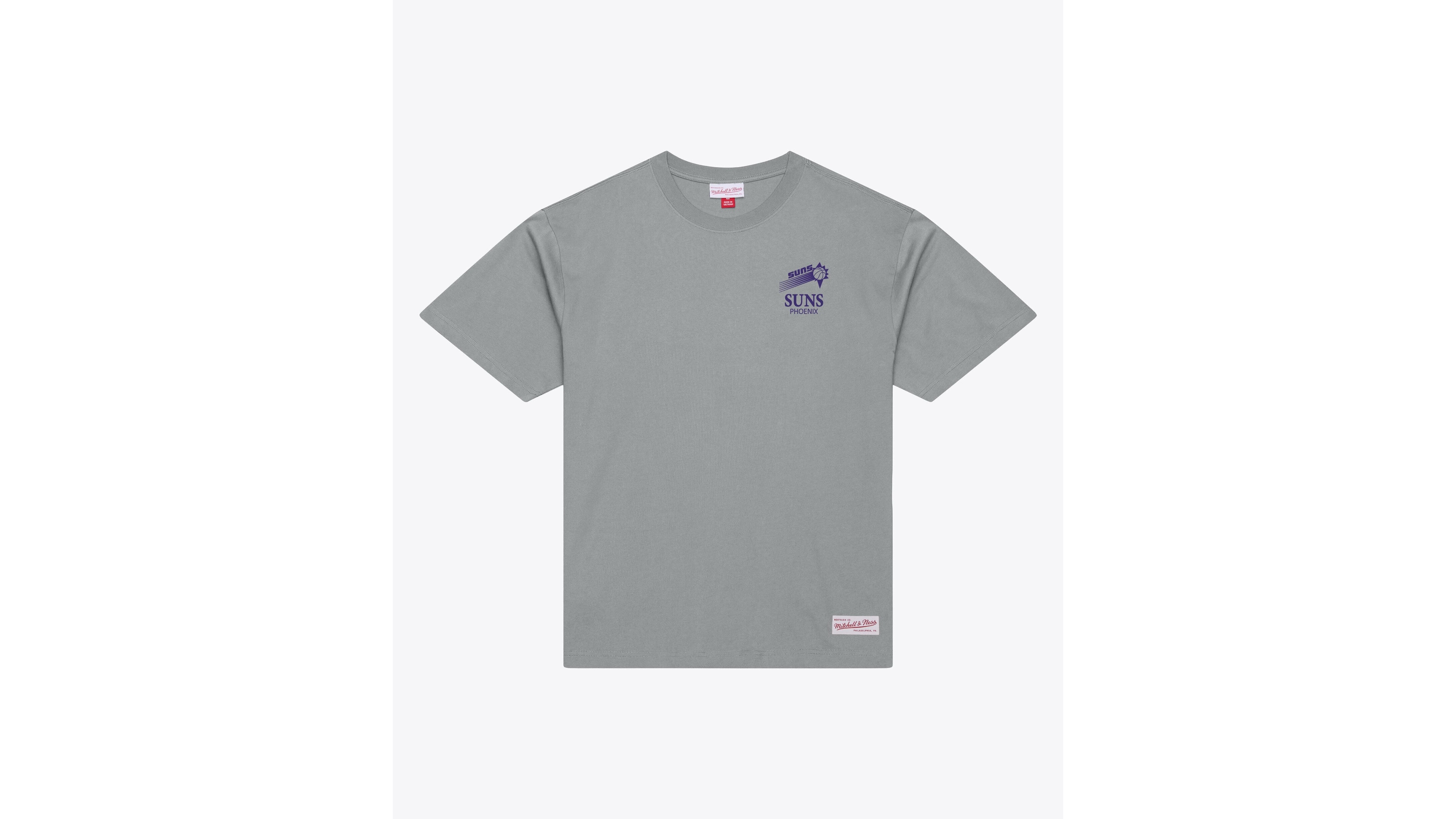 Mitchell & Ness Men's Gray Phoenix Suns Core Essentials T-Shirt
