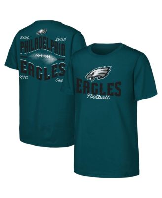 Big Boys' and Girls' Midnight Green Philadelphia Eagles Top Pick T-Shirt