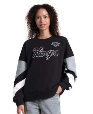 Women's Black Los Angeles Kings Grand Slam Sleeve Color Block Sweatshirt