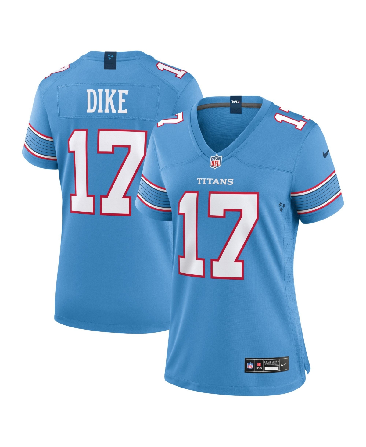 Nike Women's Chimere Light Blue Tennessee Titans Team Game Jersey - Light Blue