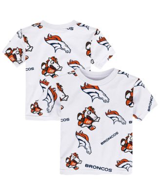 Toddler White Denver Broncos Mascot Play T-Shirt