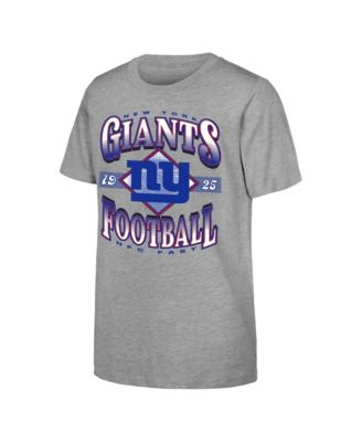 Big Boys' and Girls' Heather Gray New York Giants NFL Of Days Past T-Shirt