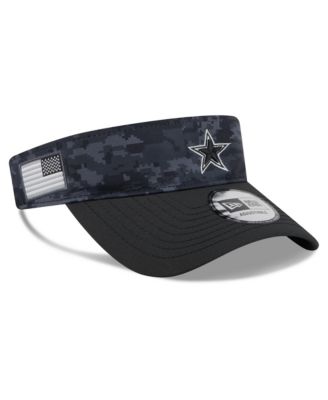 Men's Black Dallas Cowboys 2026 Salute To Service Adjustable Visor Hat