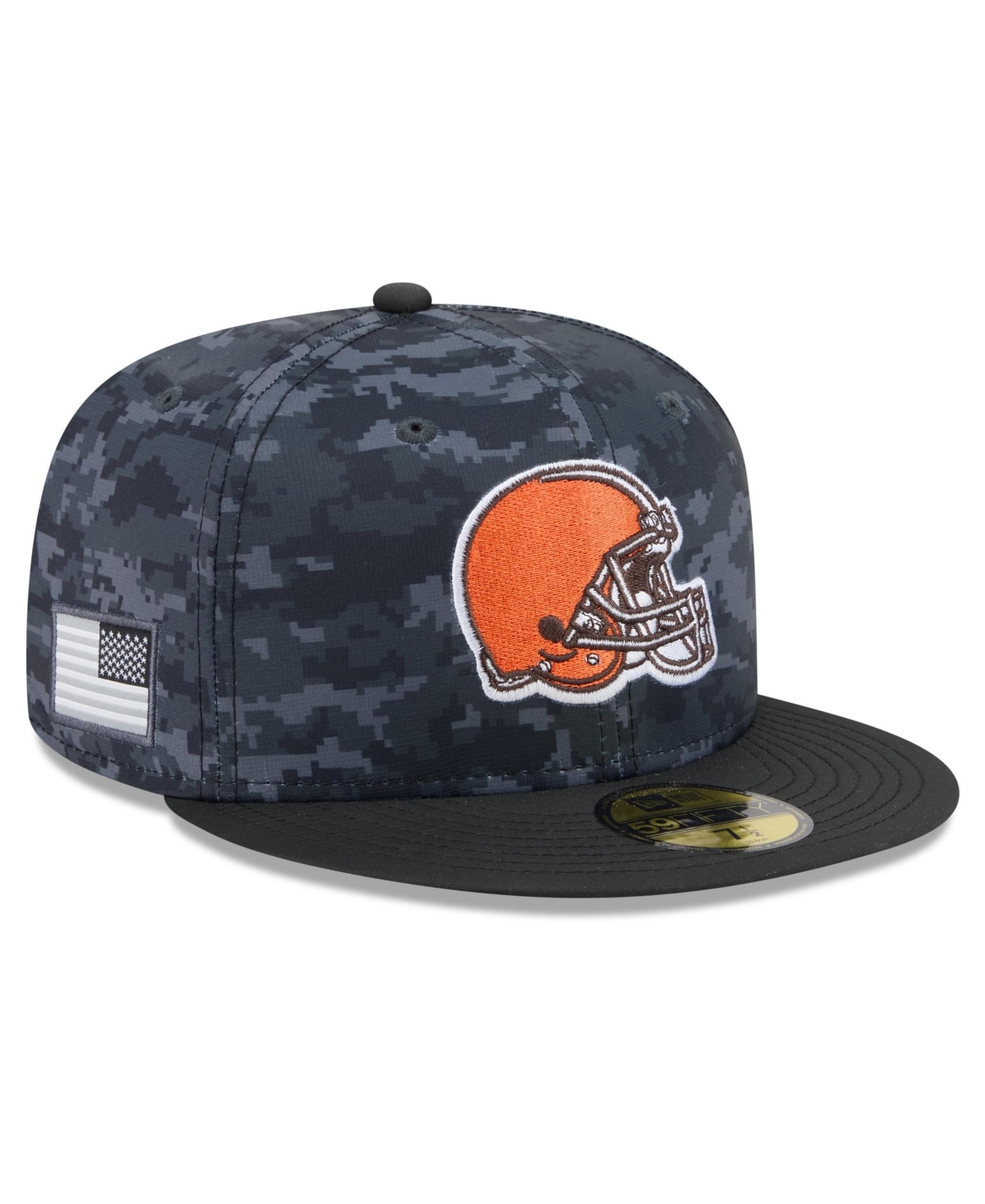 New Era Men's Black Cleveland Browns 2026 Salute To Service 59FIFTY Fitted Hat - Black