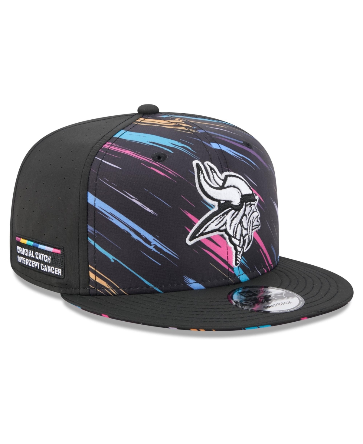 New Era Men's Black Minnesota Vikings 2026 Nfl Crucial Catch 9FIFTY Snapback Hat - Black