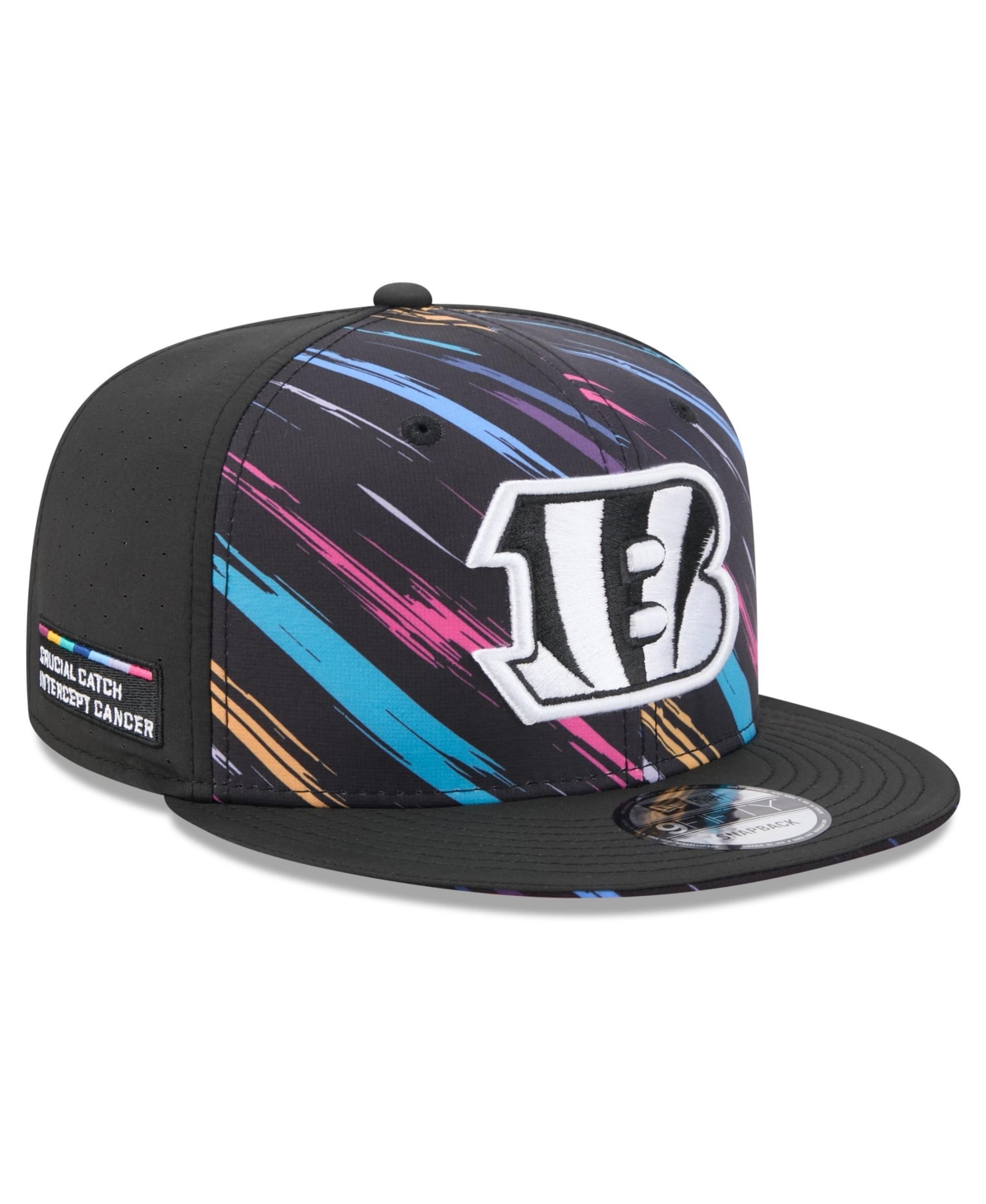 New Era Men's Black Cincinnati Bengals 2026 Nfl Crucial Catch 9FIFTY Snapback Hat - Black