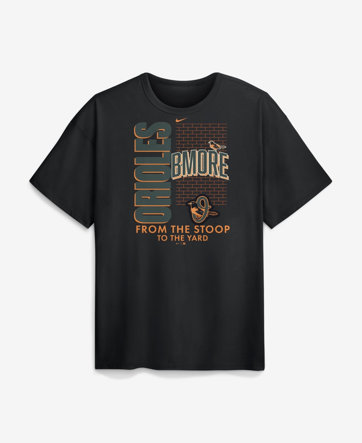 Nike Men's Black Baltimore Orioles City Connect Max90 Heavyweight T-Shirt - Black