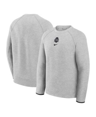Men's Gray Ohio State Buckeyes Tech Fleece Raglan Sweatshirt