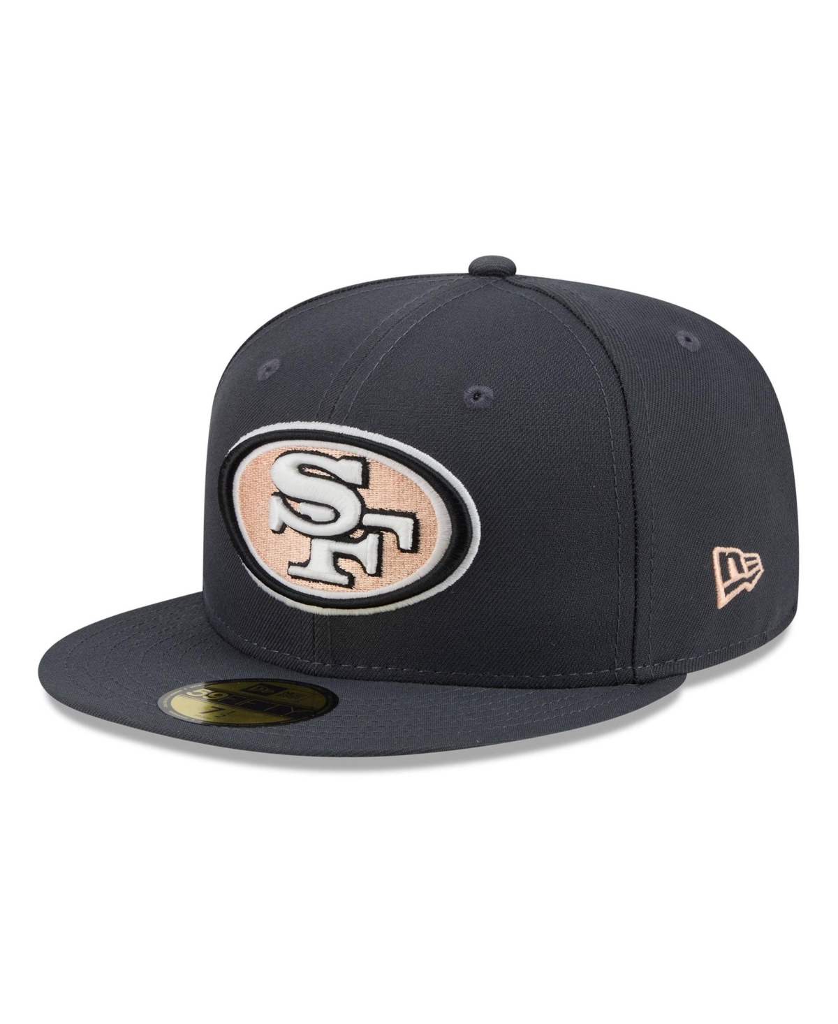 New Era Men's Gray San Francisco 49ers Fall Glow 59FIFTY Fitted Hat - Gray