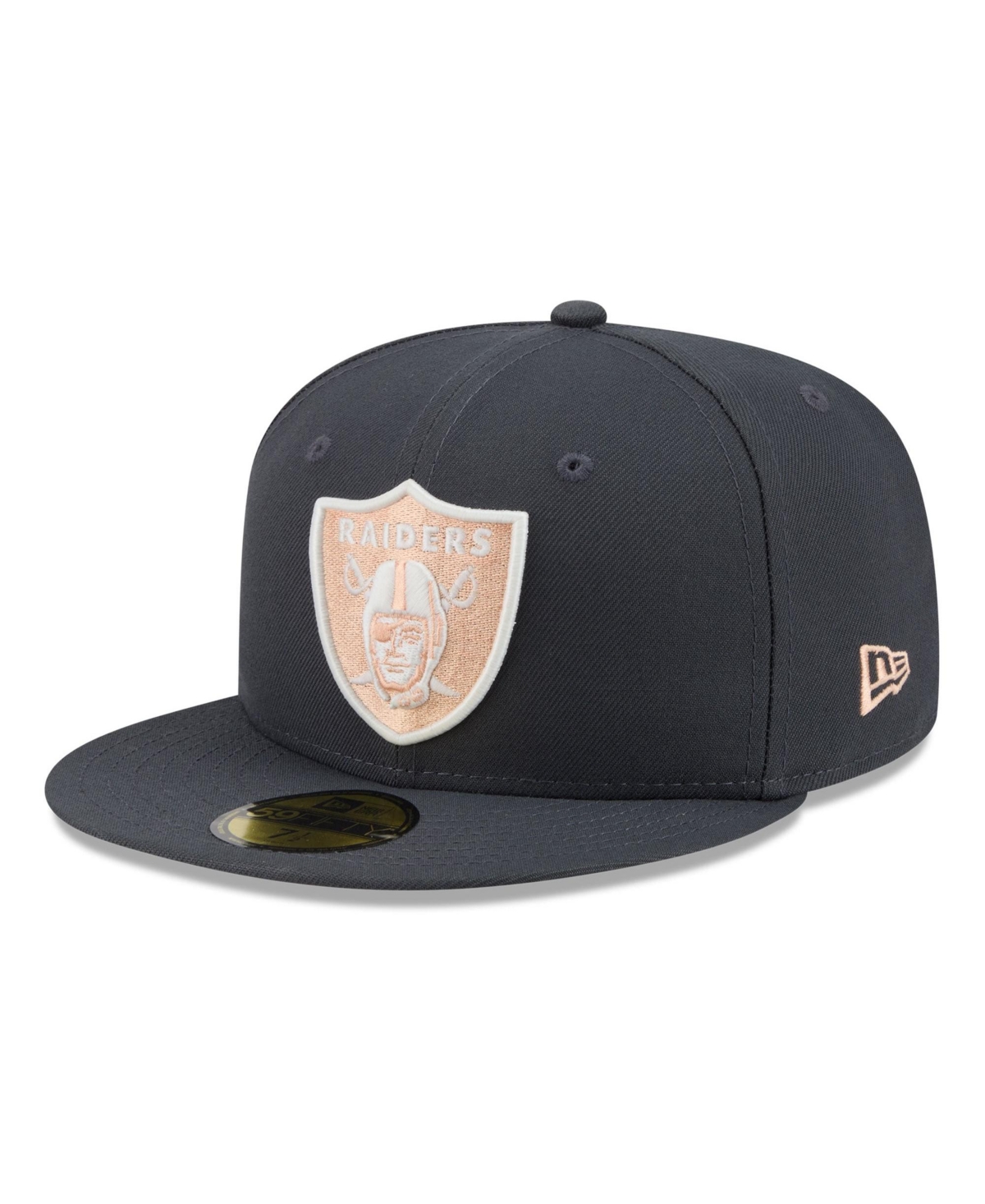 New Era Men's Gray Las Vegas Raiders Fall Glow 59FIFTY Fitted Hat - Gray