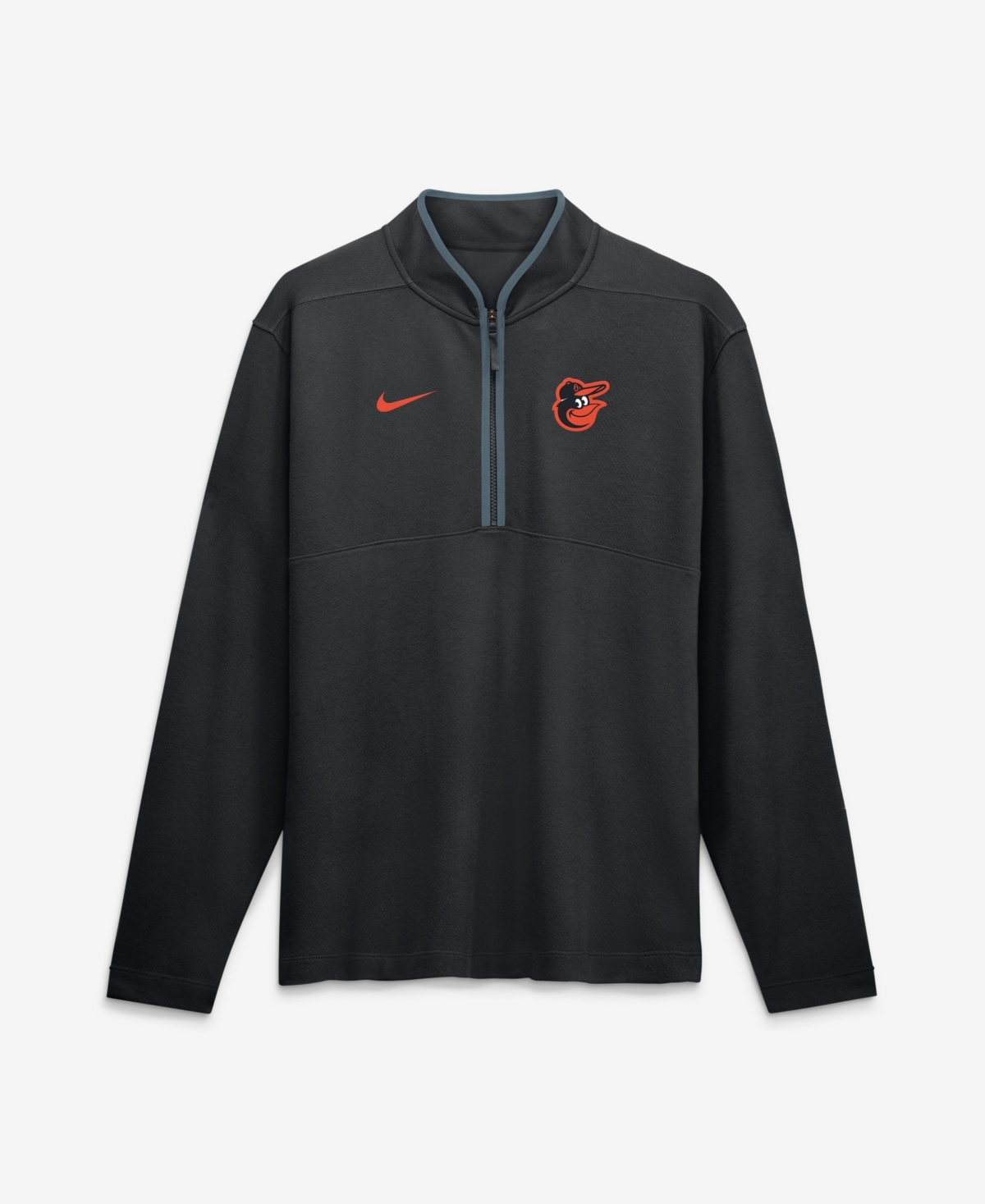 Nike Men's Black Baltimore Orioles Dri-fit Victory Half-Zip Pullover - Black, Anthracite
