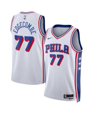 Men's and Women's VJ Edgecombe White Philadelphia 76ers Swingman Player Association Edition Jersey