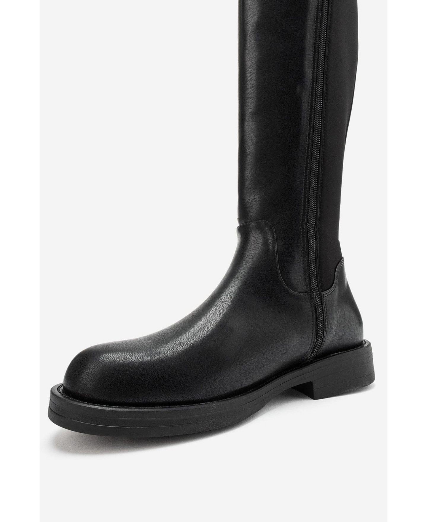 Женские ботинки Prologue Shoes Coly Stretch Knee High, цвет: Чёрный — фото 7