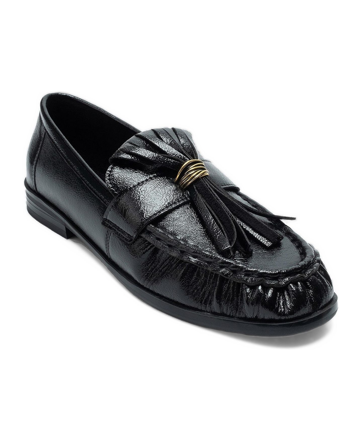 Женские туфли Prologue Shoes Marston Tassel Loafer Round-Toe, цвет: Чёрный — фото 1