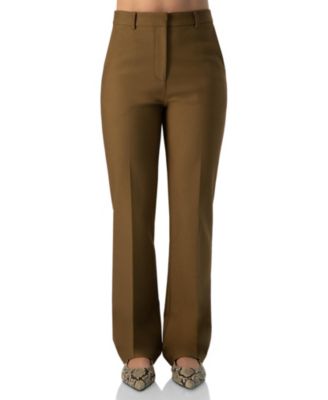 Women's High-Rise Straight-Leg Structured Dress Pants