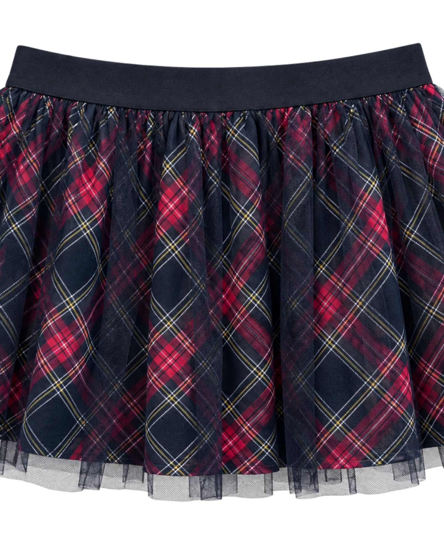 Юбка With Jules Plaid Mini Skater для девочек, цвет: Красный клетчатый — фото 3