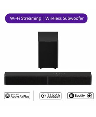 Poseidon M30 Stream 2.1ch Soundbar with Wireless 5.25" Subwoofer, 240W, Wi-Fi Streaming, AirPlay, Spotify Connect, TIDAL Connect
